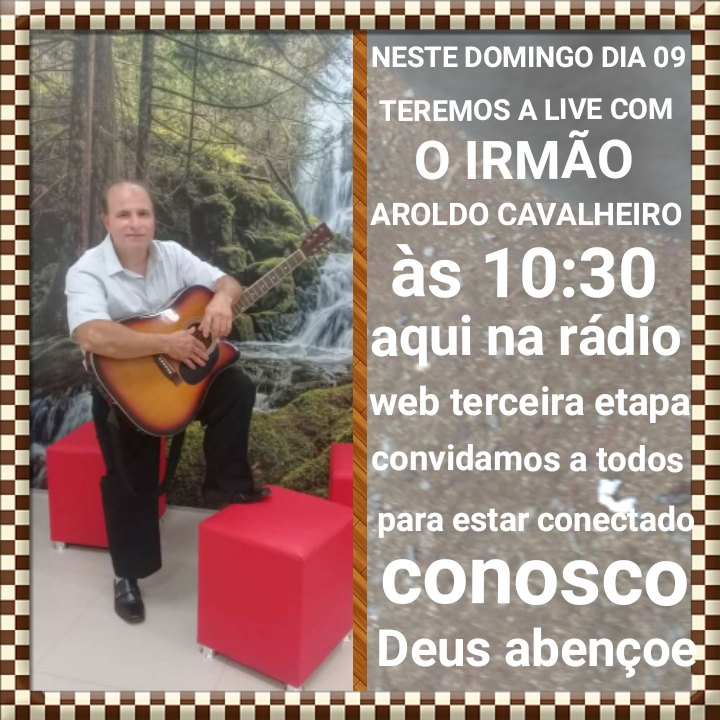 NESTE DOMINGO, A LIVE DA FAMILIA BRANHAM,COM A PARTICIPAÇÃO ,DO NOSSO IRMÃO HAROLDO CAVALHEIRO NAO PERCAM...